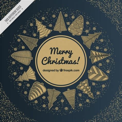 Premium Vector | Black and gold christmas background