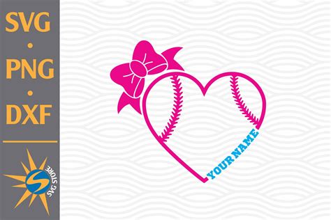 Baseball Softball Heart Crossed Bats Cuttable Design Apex Embroidery ...