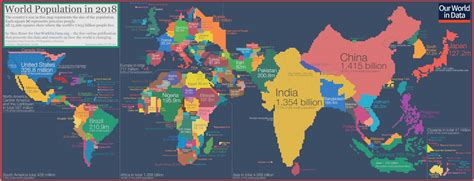 This Fascinating World Map was Drawn Based on Country Populations