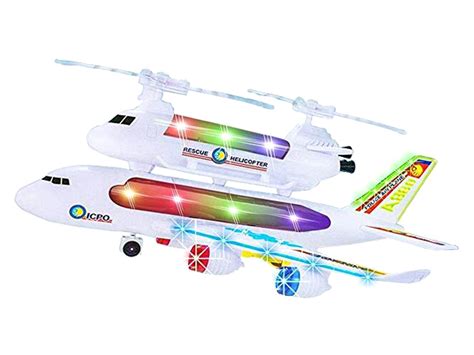 2-in-1 Electric Police Airplane & Helicopter Toy - Focusgood