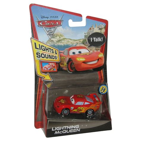 Disney Pixar Cars 2 Lights & Sounds Lightning McQueen Talking Die-Cast Toy - Walmart.com ...