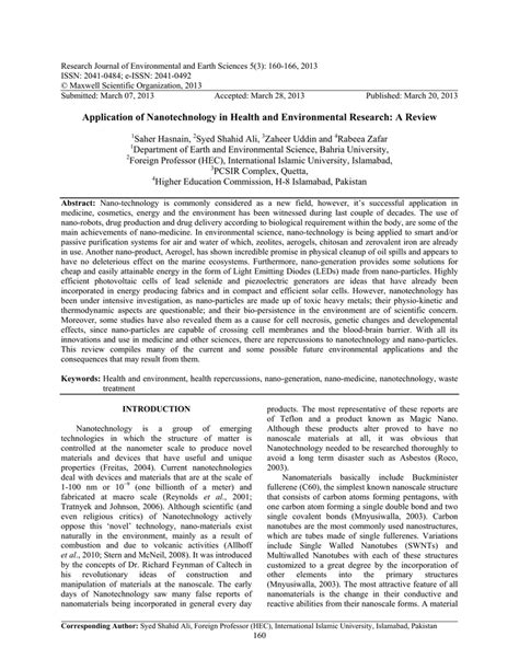 Research Journal of Environmental and Earth Sciences 5(3): 160-166, 2013