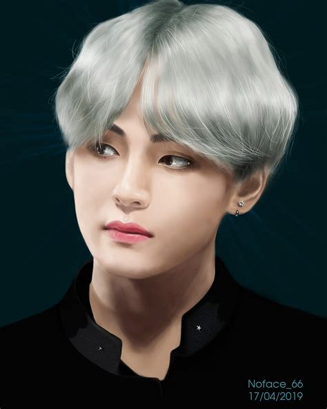 ArtStation - BTS V fanart - Digital drawing!!