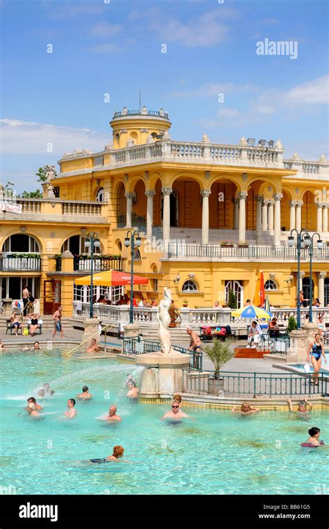 The Szechenyi Baths in Budapest Hungary Stock Photo - Alamy