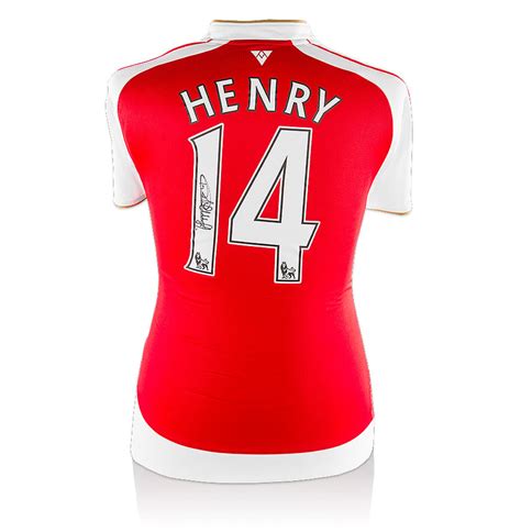 Thierry Henry Signed Arsenal Shirt - Number 14 Autograph Jersey | eBay