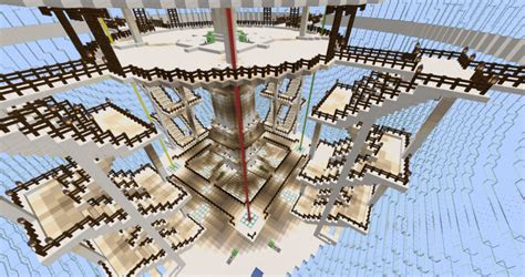 large multi floored battle arena Minecraft Map
