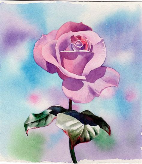 Watercolour Painting Demonstration - Perfectly Pink Rose