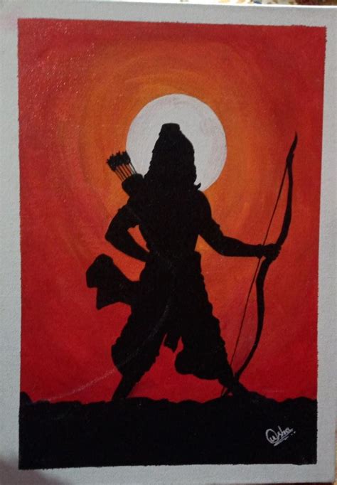 With Frame Smooth Lord Shri Ram's painting, Size: 36*26cm at Rs 6499 in Harihar