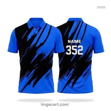 Cricket jersey Blue and Black - imgecart