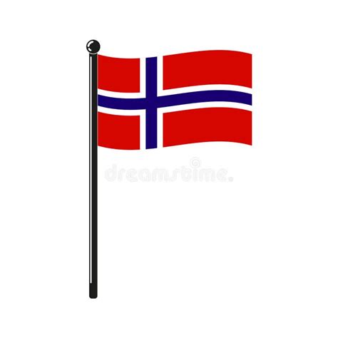 National Flag of Norway in the Original Size Stock Vector ...