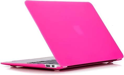 bol.com | Xssive Macbook Case - voor Macbook Air 11 inch - Laptoptas - Matte HardCover - Fel Pink