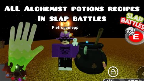 All alchemist potions recipes in slap battles - YouTube