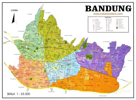 Bandung Map - Indonesia