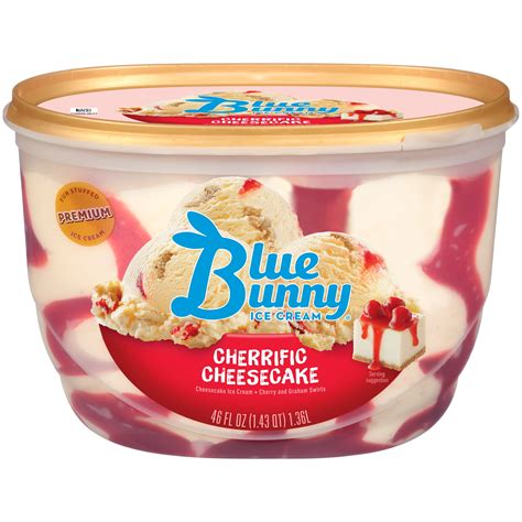 Blue Bunny Cherrific Cheesecake Premium Ice Cream, 46 fl oz - Walmart.com