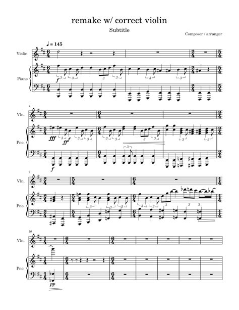 Murders – Miracle Musical (ミラクルミュージカル) TEST Sheet music for Piano, Violin (String Ensemble ...