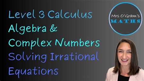 Solving Irrational Equations - YouTube