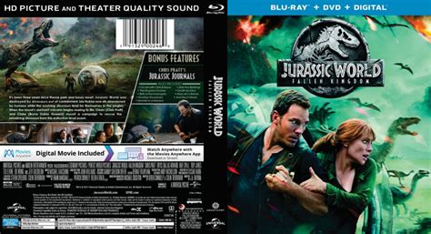 Jurassic World Fallen Kingdom (2018) R1 Blu-Ray Cover - DVDcover.Com