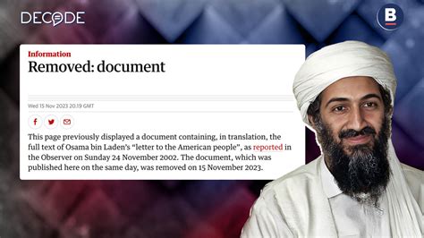 Osama Bin Laden's Letter To America Goes Viral On TikTok 21 Years Later ...