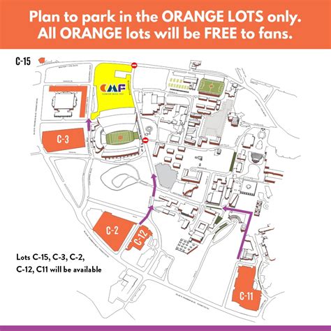 Clemson Parking Map | Clemson Music Fest