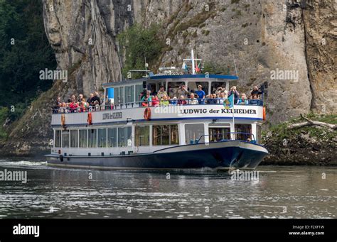 Danube Gorge Danube Gorge Weltenburg Abbey great natural sceneries wassser river sea ship trees ...