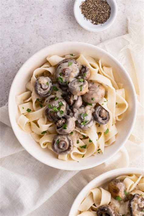 Creamy Mushroom Pappardelle | Quick + Delicious - Foodess