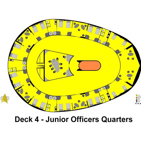 Deck 4 Schematic from (TOS) U.S.S. Enterprise NCC-1701 New Star Trek ...