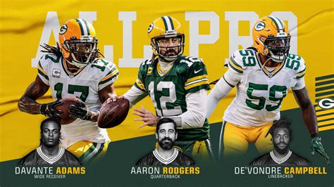 Three Packers players named first-team All-Pro