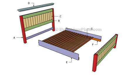 King Size Bed Frame Plans | MyOutdoorPlans | Free Woodworking Plans and ...