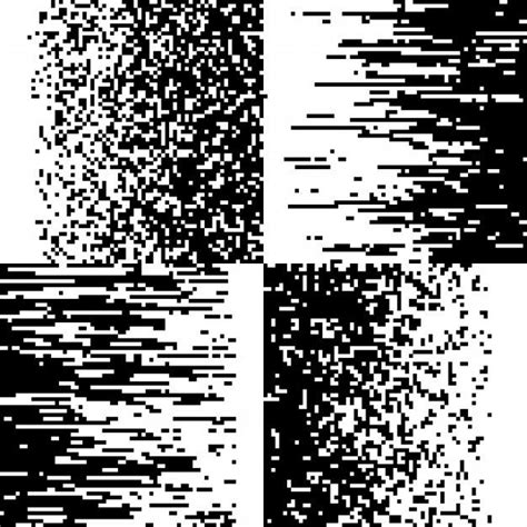 Black And White Pixel Mosaic Collection | Pixel pattern, Pixel art pattern, Pixel