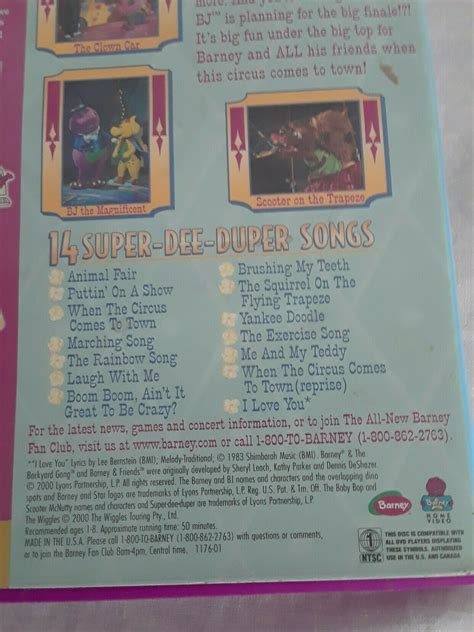 Barney's Super Singing Circus DVD