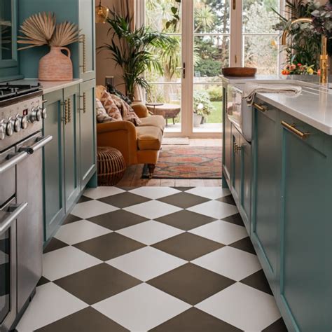 Checkered Kitchen Floor Tile – Flooring Guide by Cinvex