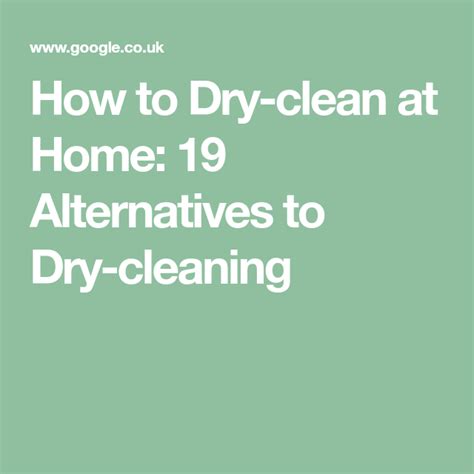 Ask the Strategist: Are There Any Good Dry-cleaning Alternatives? | Dry cleaning at home, Dry ...