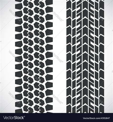 Tread pattern tyre Royalty Free Vector Image - VectorStock