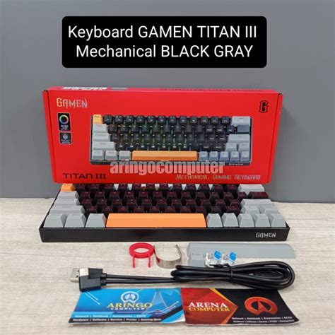 ARINGO - Keyboard GAMEN TITAN III Mechanical BLACK GRAY