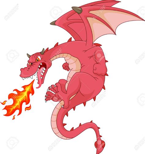 Angry Dragon Cartoon Royalty Free ... | Dragon illustration, Pixel art games, Dragon silhouette