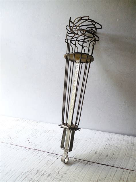 Vintage Chimney Sweep Tool -Round Metal Wire Expandable Contraption ...