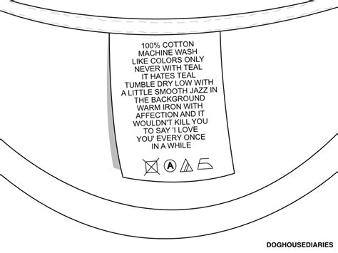 Best Webcomics: Clothing care labels