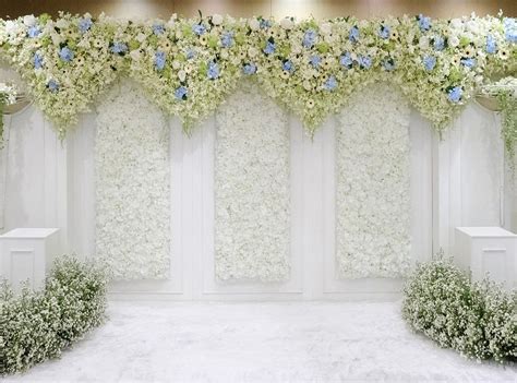 Nice Pure White Background Wedding Flower Portrait Photography Backdrop IBD-19838 in 2022 | Pure ...