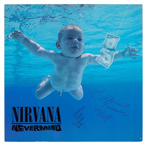 Nirvana | Promotional poster for "Nevermind," signed by the band | Rock & Roll | Books ...