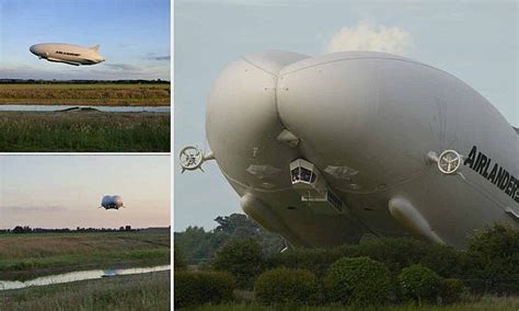 Airlander takes test flight following a crash last year | Daily Mail Online