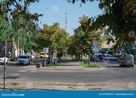 The Streets of the City of Berdyansk in the Afternoon. Editorial Image - Image of beautiful ...