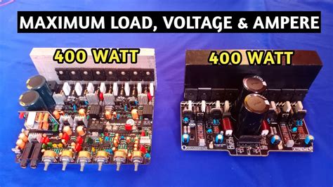 400 Watt Amplifier's Maximum Load | 400 Watt Amplifier's Transformer | 400 Watt Amplifier's ...