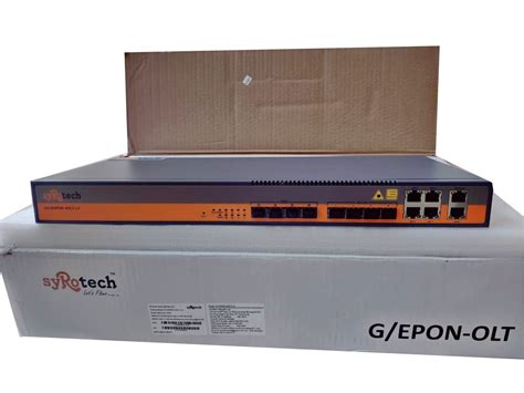 Syrotech 4 Port GPON OLT, Gigabit Passive Optical Network OLT, GPON Optical Line Terminal ...