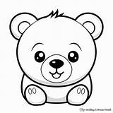 Bear Face Coloring Pages  Free & Printable sketch template