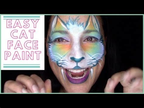 Cat Face Paint Tutorial ~ Arielpaints - YouTube