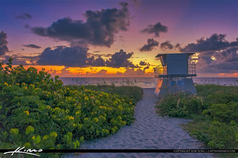 Hobe Sound Beach Sunrise at Ocean | HDR Photography by Captain Kimo