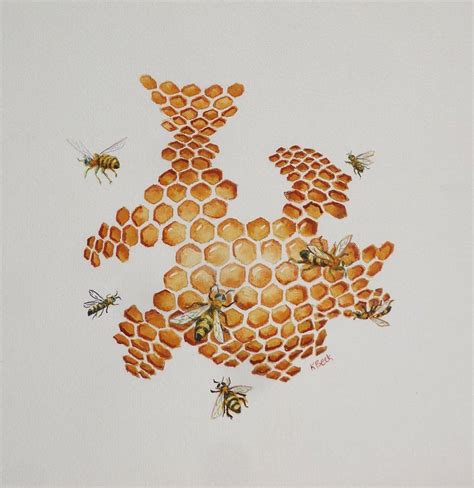 Bee Hive # 1 Painting by Katherine Young-Beck - Fine Art America