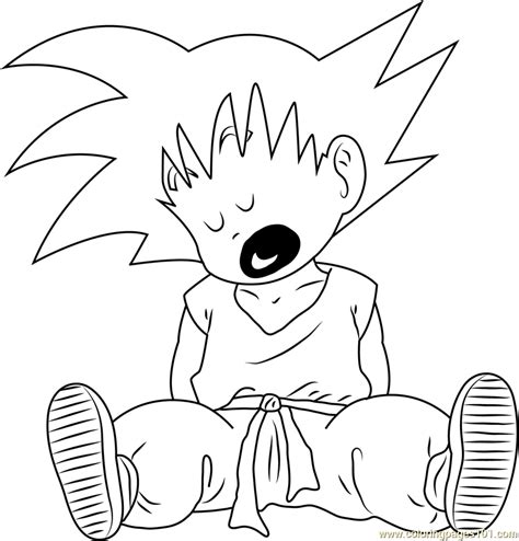 Kid Goku Coloring Pages at GetColorings.com | Free printable colorings ...