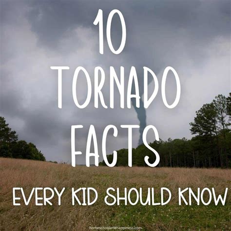 15 Tornado Facts for Kids - Learning About Tornados Printable