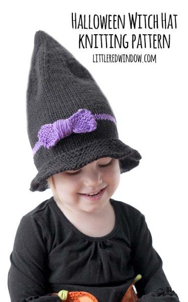 Little Witch Hat Knitting Pattern - Little Red Window